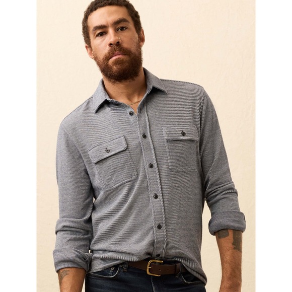 Faherty Other - Faherty Legend Sweater Shirt Mens XL Navy Ink Twill MXC0002 NWT